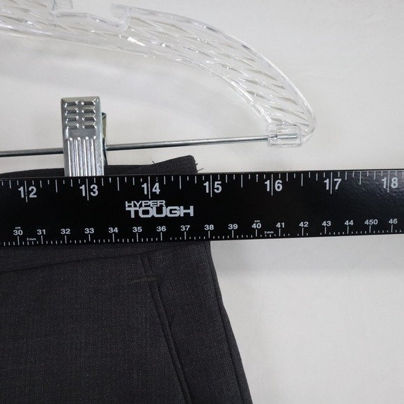 JF J Ferrar Pants Mens 30x30 Dress Slacks Suit Formal Flat Front Dark Gray - Picture 3 of 7